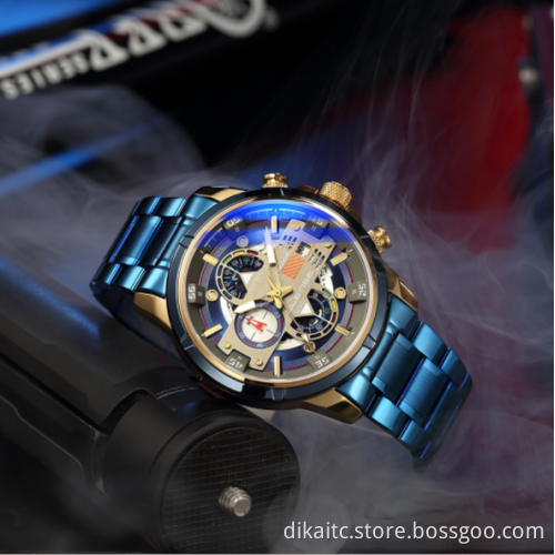 Olense 9002M [Independent Design] New Men's Sports Watch Multifunctional Blue Light Fashion Waterproof Watch